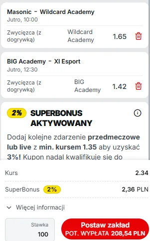 Zdjęcie na kupon esport 2.09.2025