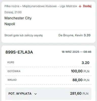 Kupon Superbet 18.09.