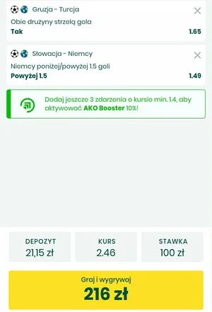 Kupon Betfan Zagranie