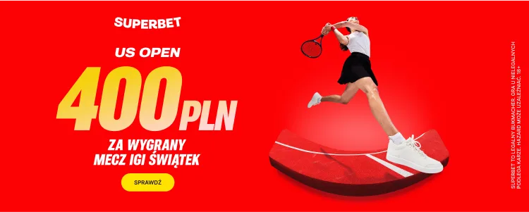 Promocja Superbet na mecz Iga Świątek - Amanda Anisimova