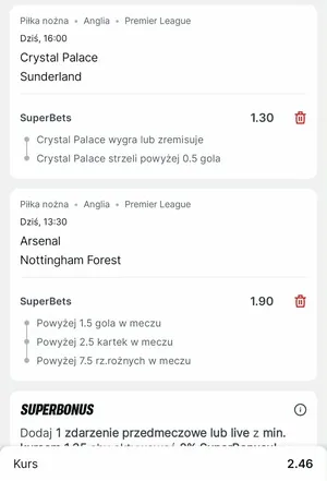Kupon Superbet Zagranie