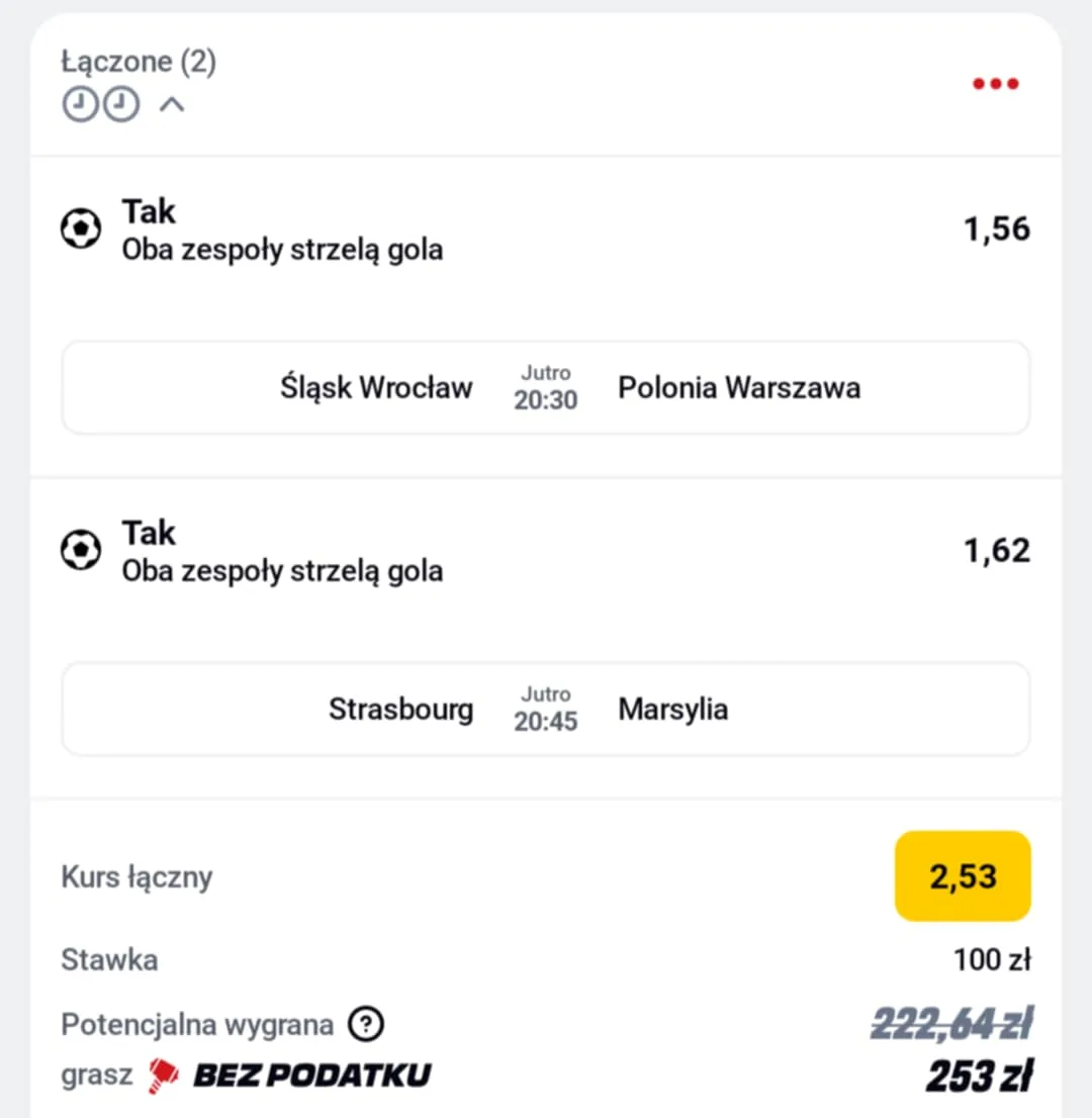 Kupon doube Ligue 1, 1, Liga 26.09.2025