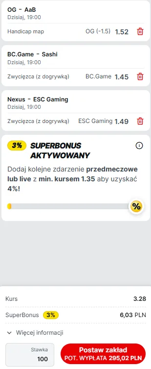 Zdjęcie na kupon esport 9.09.2025