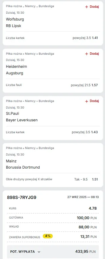 27.09. Superbet kupon