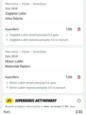 Kupon Superbet Zagranie