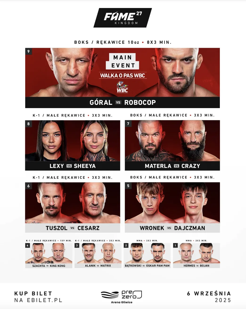 Karta walk Fame MMA 27