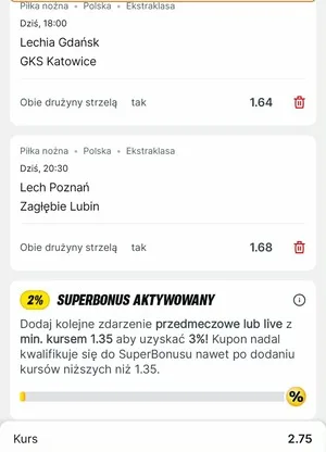 Kupon Superbet Zagranie
