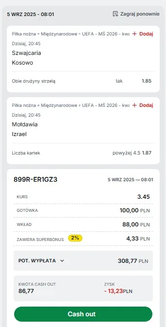 Kupon Superbet pilka nozna