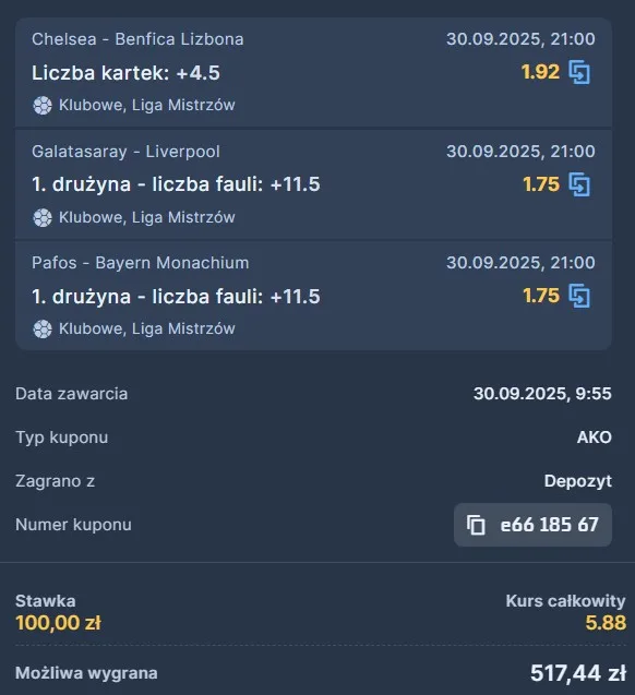 STS 30.09. kupon LM