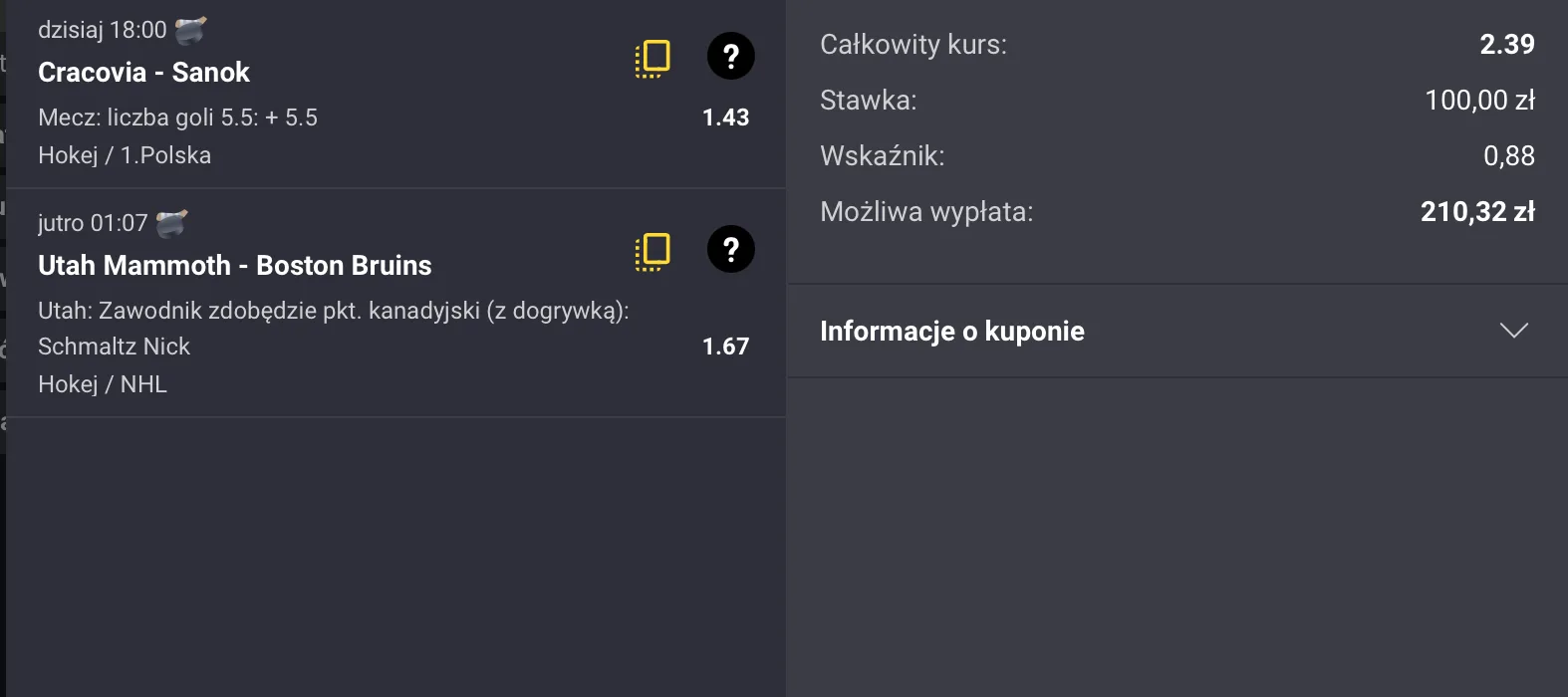 kupon fortuna nhl thl