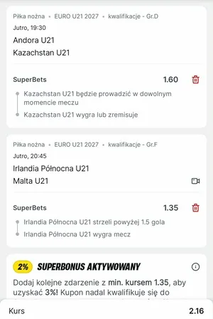 Kupon Superbet Zagranie