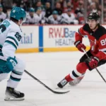 Devils Sharks Hughes NHL