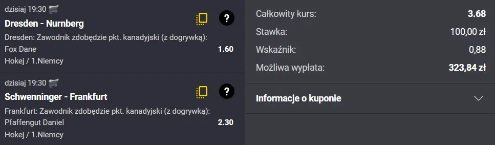 Kupon kanadyjka Fortuna