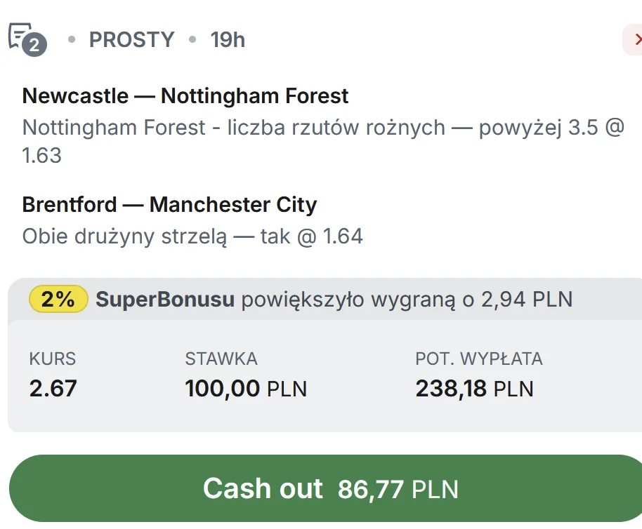 propozycja kuponu Superbet