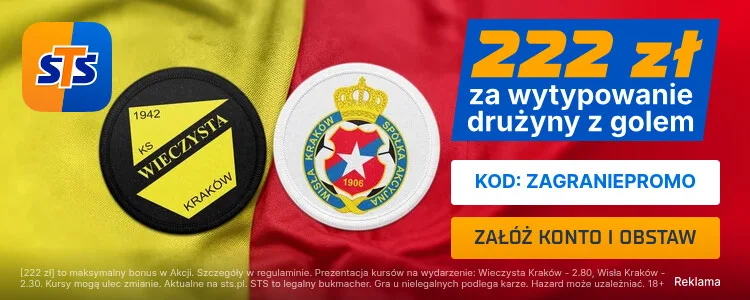 Wieczysta Kraków - Wisła Kraków: promocja STS