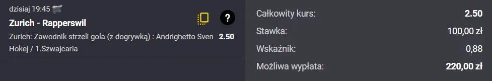 Kupon Fortuna hokej