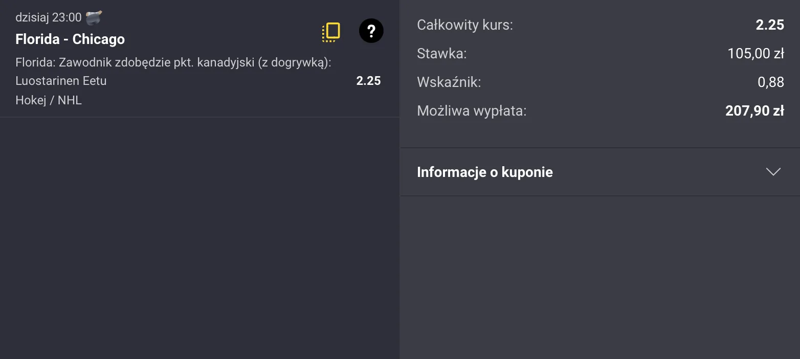 kupon fortuna nhl