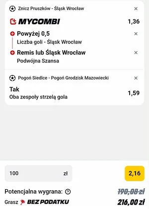 Kupon Betclic Zagranie