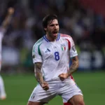 Sandro Tonali radość vs Izrael