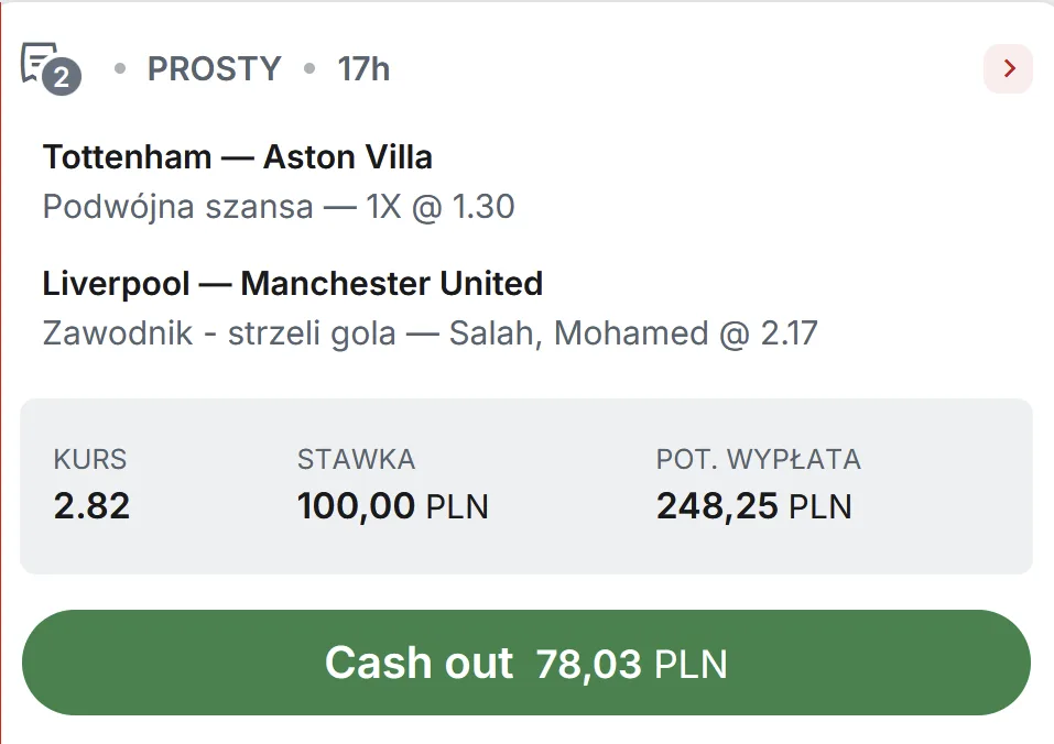 Propozycja kuponu Superbet
