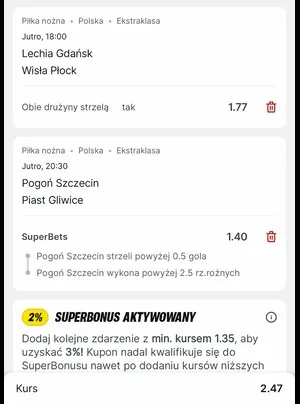 Kupon Superbet Zagranie
