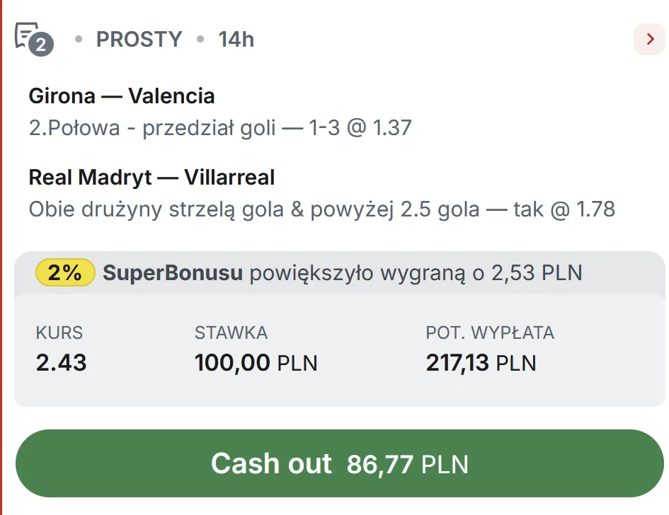 propozycja kuponu Superbet