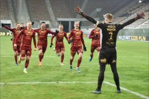 Radość graczy Chojniczanki