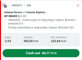 Kupon NBA w dniu 15.11.2025 w Superbet