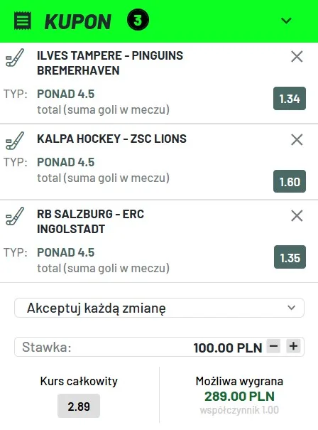 Kupon TOTALBET gole 19.11.