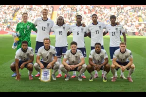 Drużyna Anglii podczas meczu