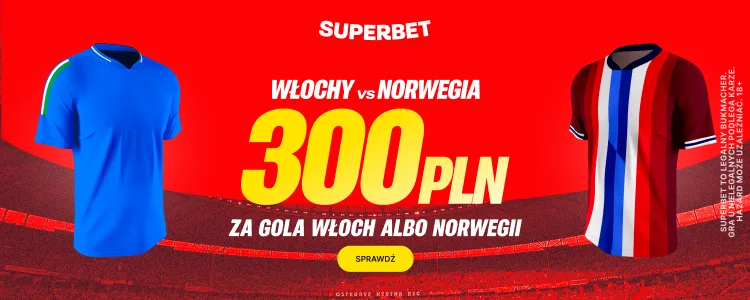 Promocja Superbet na Włochy - Norwegia