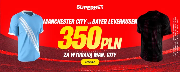 Promocja Superbet na mecz Manchester City - FC Barcelona
