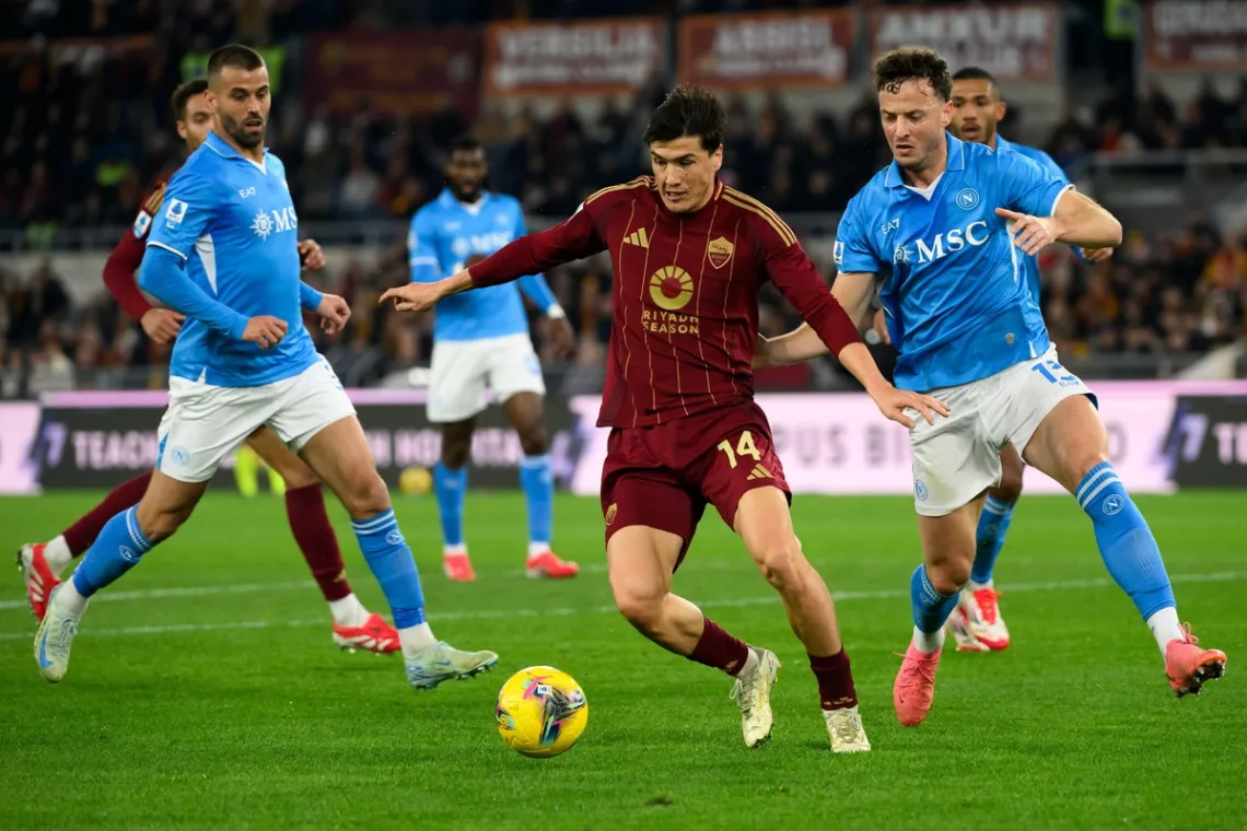 Eldor Shomurodov, Scott McTominay, Leonardo Spinazzola