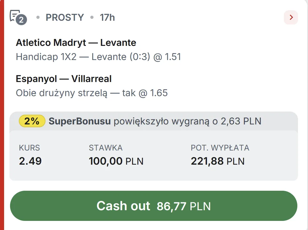 propozycja kuponu Superbet