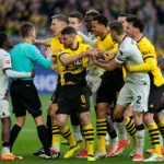 Zawodnicy Bayeru i Borussii