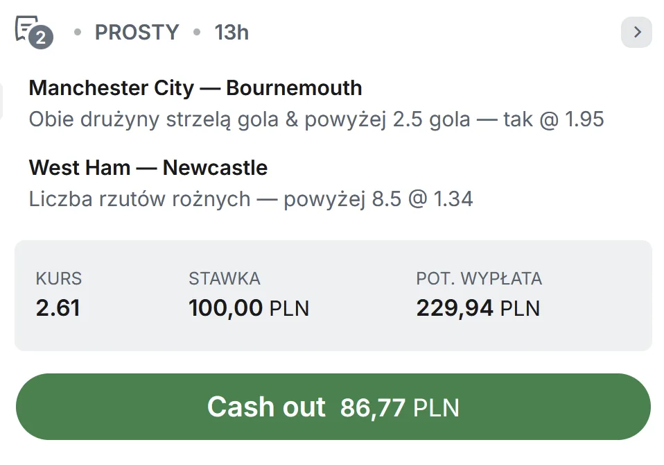 propozycja kuponu Superbet