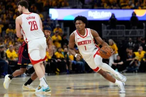 Alperen Sengun, Amen Thompson, NBA, 30.11.2025