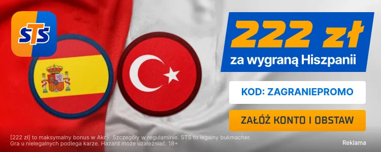 Promocja STS na mecz Hiszpania - Turcja