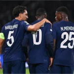 Marquinhos, Ousmane Dembele, Nuno Mendes