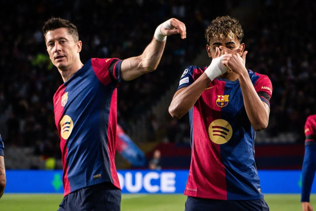 Robert Lewandowski, Lamine Yamal