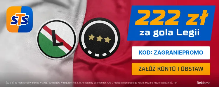 Promocja STS na mecz Legia Warszawa - Sparta Praga