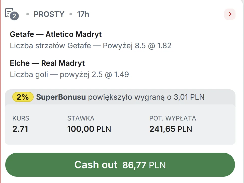 propozycja kuponu Superbet