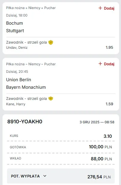 Kupon Undav Kane 03.12.