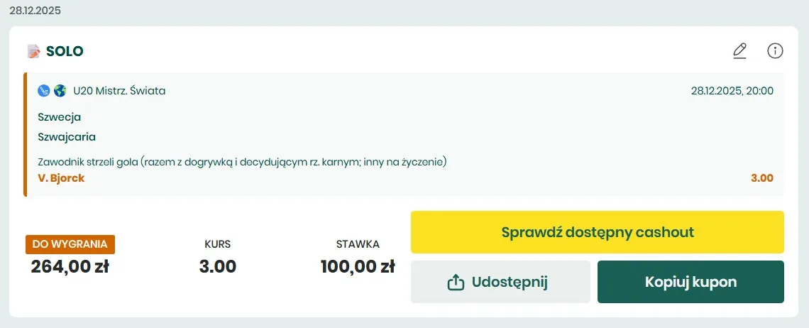 Kupon BETFAN Szwecja