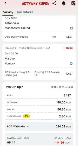 Kupon Superbet Zagranie