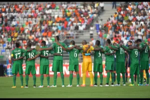 Drużyna Zambii przed meczem