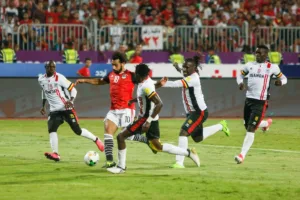 Salah podczas starcia z Uganda