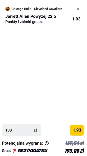 Kupon NBA w Betclic w dniu 17.12.2025