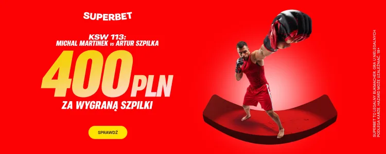Baner Superbet na wygraną Szpilki