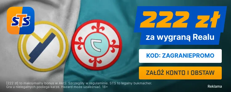 Promocja STS na mecz Real Madryt - Celta Vigo